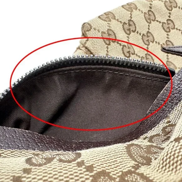 Gucci Bag Body Bag Waist Bag GG Canvas Beige Brown 28566 Fashionable - Picture 8 of 14